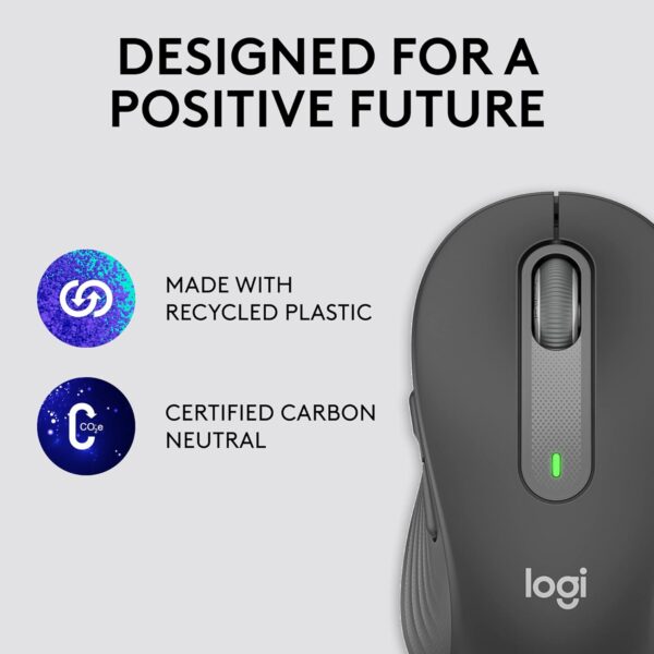 Logitech Signature M650 L Wireless Mouse (Graphite) - Image 4