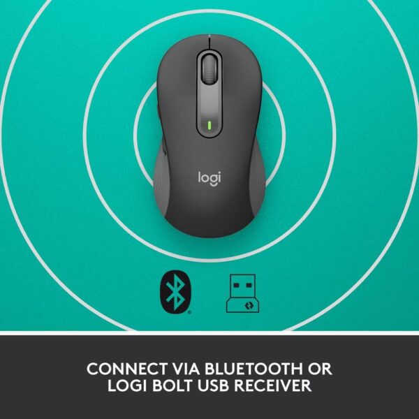 Logitech Signature M650 L Wireless Mouse (Graphite) - Image 6