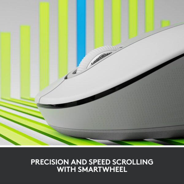 Logitech Signature M650 L Wireless Mouse (White) - Image 2
