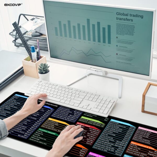 EXCOVIP Large Mouse Pad XL, Office Shortcut - Image 4