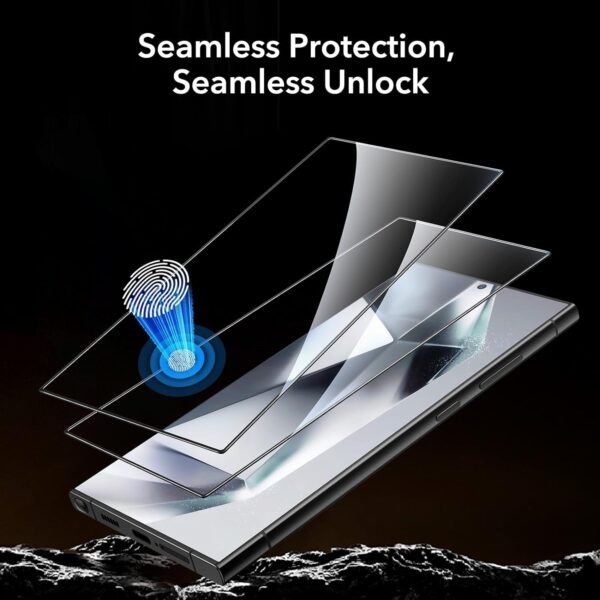 ESR for Samsung Galaxy S24 Ultra Screen Protector, 2 Pack Tempered Glass - Image 4