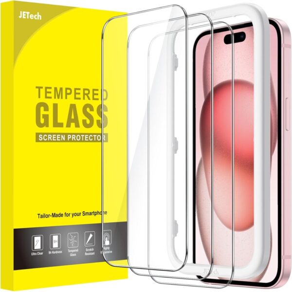 JETech Screen Protector for iPhone 15 6.1-Inch