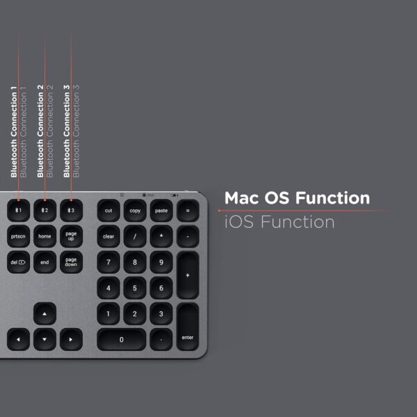Satechi Aluminum Bluetooth Keyboard for Apple Products - Image 5