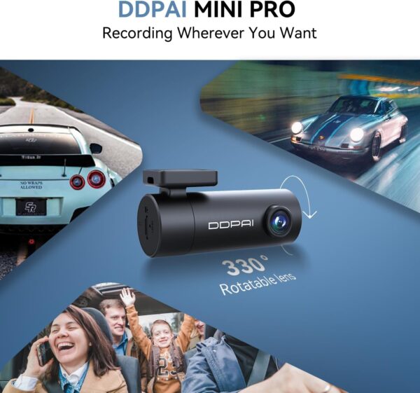 DDPAI Dash Cam for Cars 1296P UHD - Image 2
