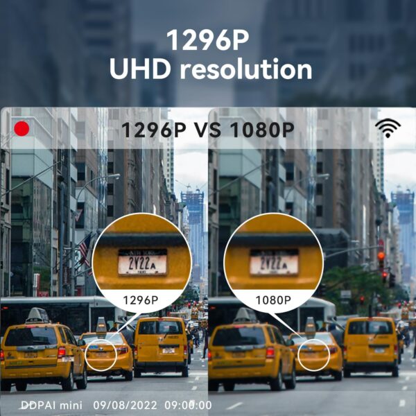 DDPAI Dash Cam for Cars 1296P UHD - Image 3