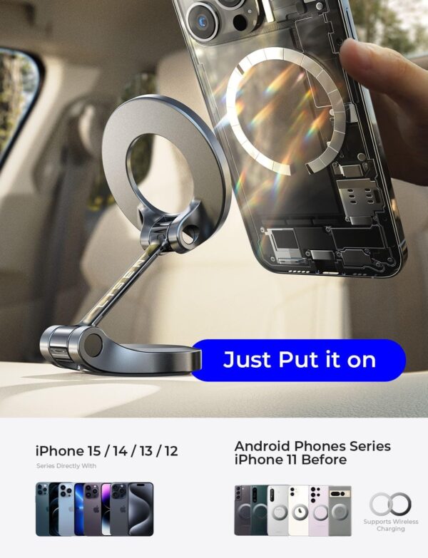 LISEN Fits MagSafe Car Mount for iPhone 14, 15 and 16 series - Image 7