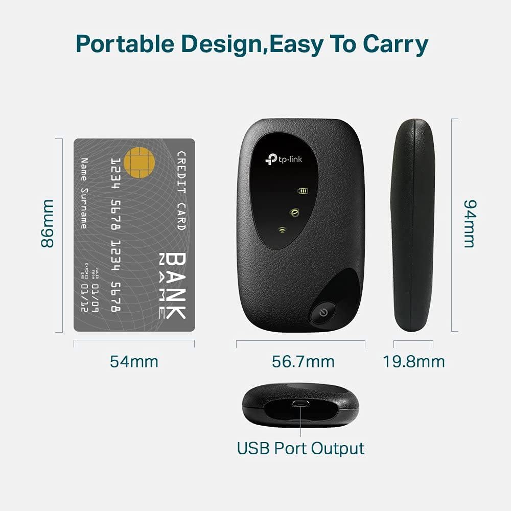 TP-Link M7000 4G+ MiFi, Portable Travel WiFi - Image 2