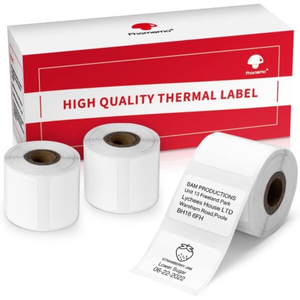 Phomemo M110 Labels  3 rolls - White