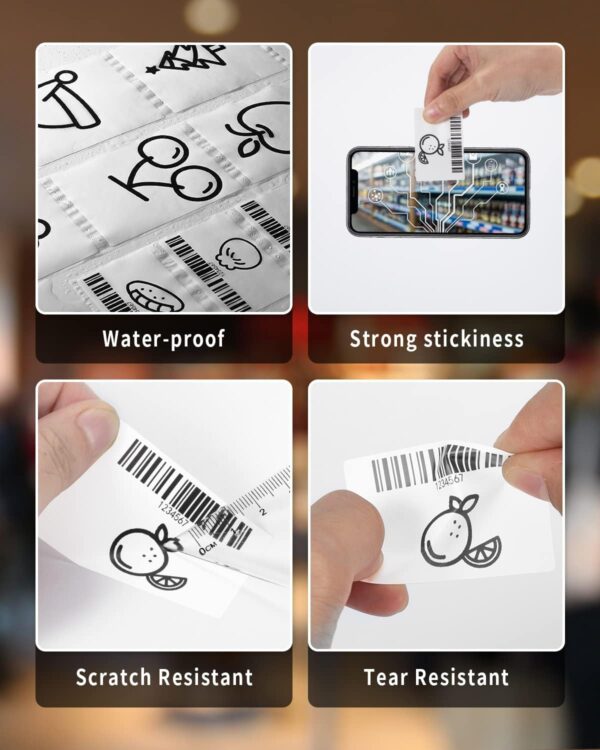 Phomemo M110 Labels  3 rolls - White - Image 3
