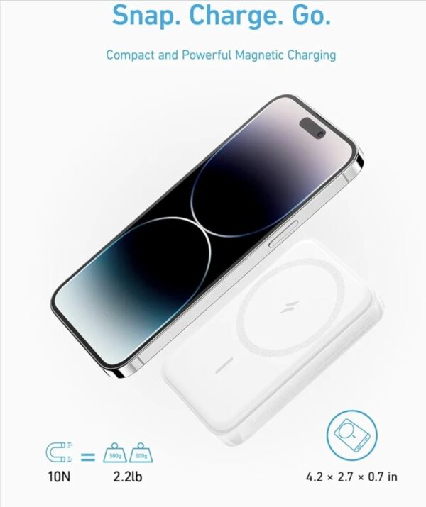 Anker Power Bank, 334 Magnetic Battery 10,000mAh, 20w fast charging - Image 4