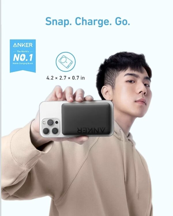 Anker Power Bank, 334 Magnetic Battery 10,000mAh, 20w fast charging - Image 5