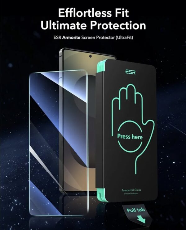 ESR 3pcs for Samsung Galaxy S25 Ultra Screen Protector, HD Clear Anti-Scratch Tempered Glass with Easy Installation Auto Dust-Elimination Tool for Galaxy S25 Ultra, Case Friendly - Image 9
