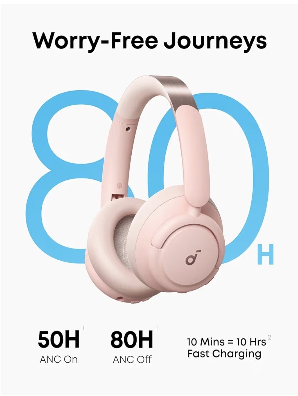 Soundcore by Anker Life Q30 ANC Pink - Image 7