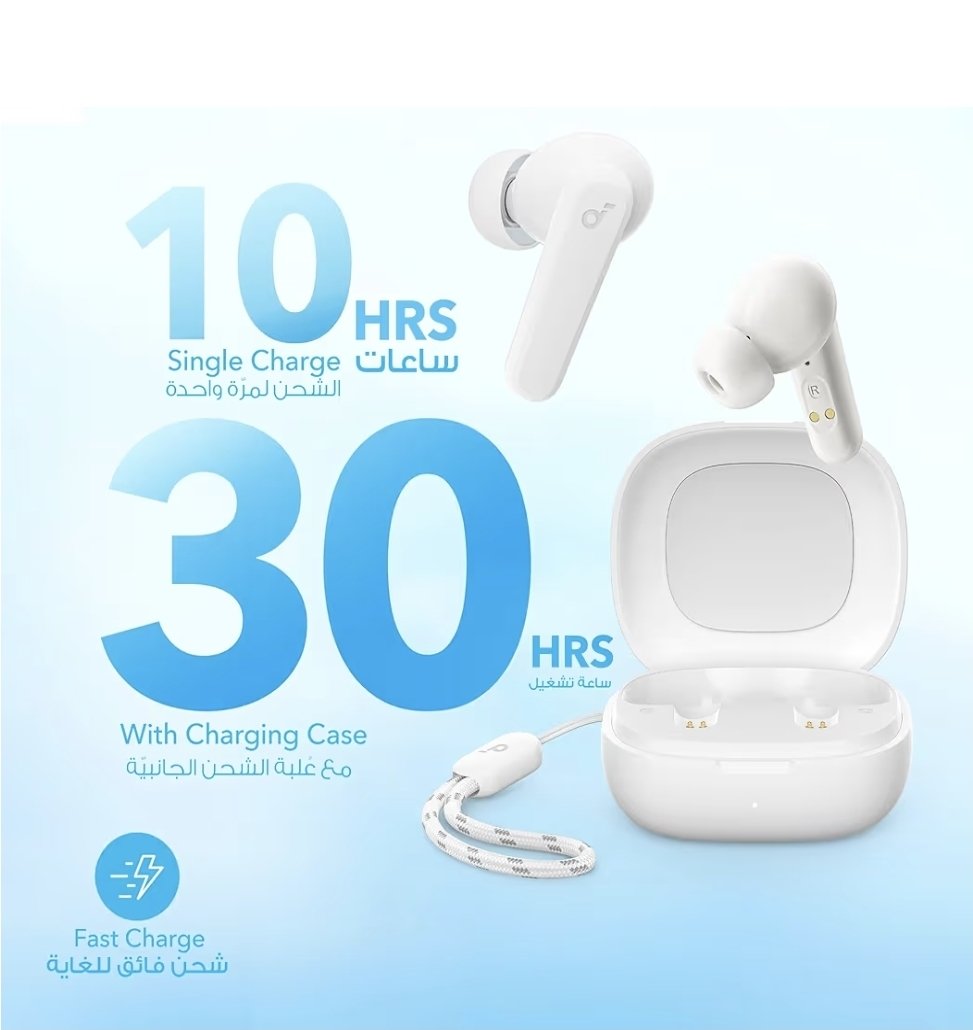 Soundcore P20i Wireless Earbuds White - Image 4