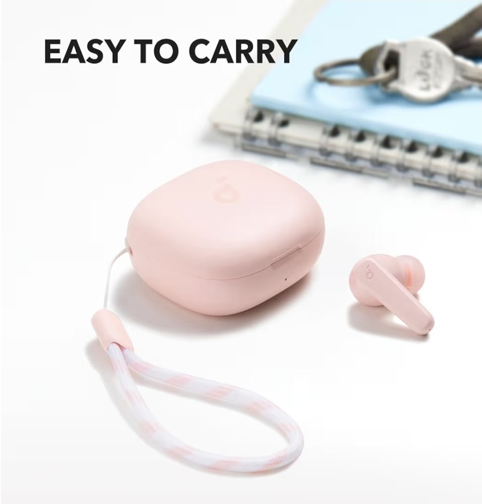Soundcore P20i Wireless Earbuds White Pink - Image 2